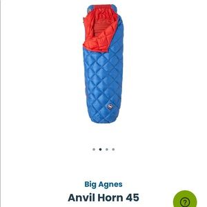 LAST CALL: Big Agnes Anvil Horn Sleeping Bag 45 Deg